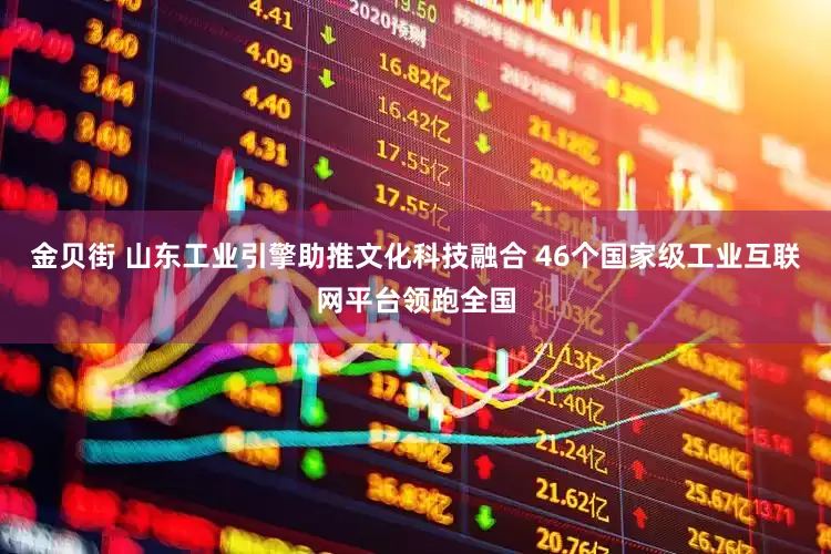金贝街 山东工业引擎助推文化科技融合 46个国家级工业互联网平台领跑全国